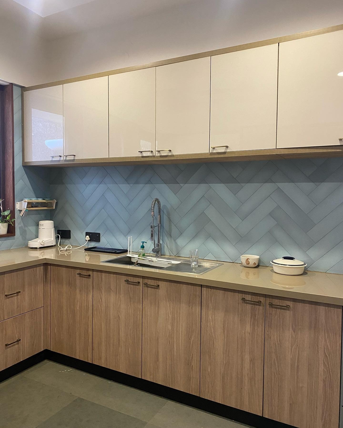 Artisan Herringbone Kitchen by Ken's Interiors